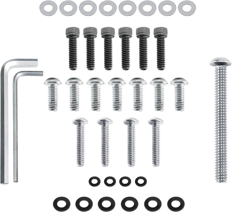 Eumti 18PCS Motorcycle Batwing Inner Fairing Windshield Trim Screws Bolts Kit Stainless Steel Fit For Harley Touring Street Glide Electra Glide Road Glide Ultra Limited and Tri Glide Models 1996-2025 - Image 1